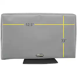 Solaire - Outdoor TV Cover for Most Flat-Panel TVs Up to 60" - Gray