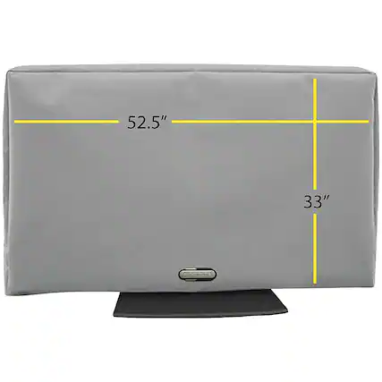 Front. Solaire - Outdoor TV Cover for Most Flat-Panel TVs Up to 60" - Gray.