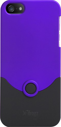  iFrogz - Luxe Original Hard Shell Case for Apple® iPhone® 5 and 5s - Purple/Black