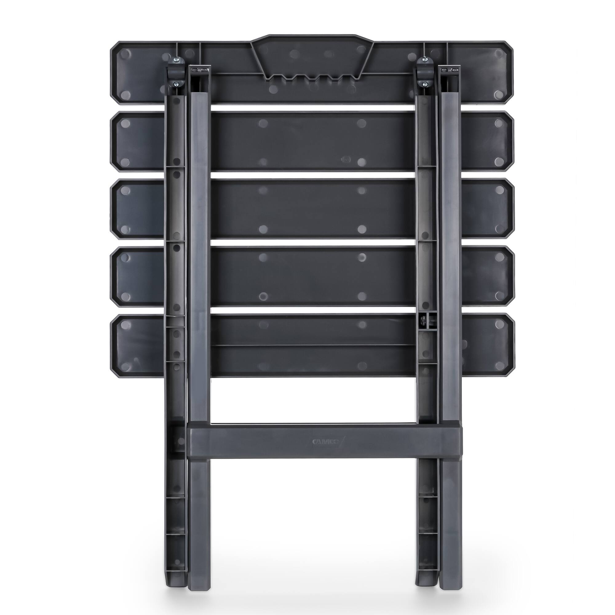 Alt View 3. Camco - Camco 51885 Large Adirondack Portable Outdoor Furniture Folding Table, Charcoal - Gray.