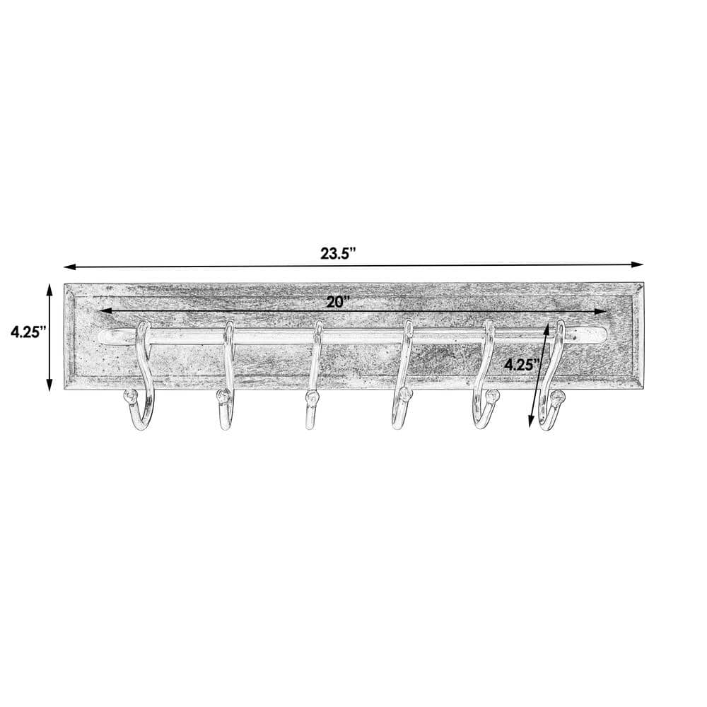 Butler Specialty - Glendo Iron & Wood Wall Rack - Medium Brown price history on PriceWatchPro