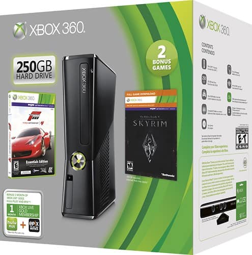 Xbox 360 250GB Slim Console - (Renewed)