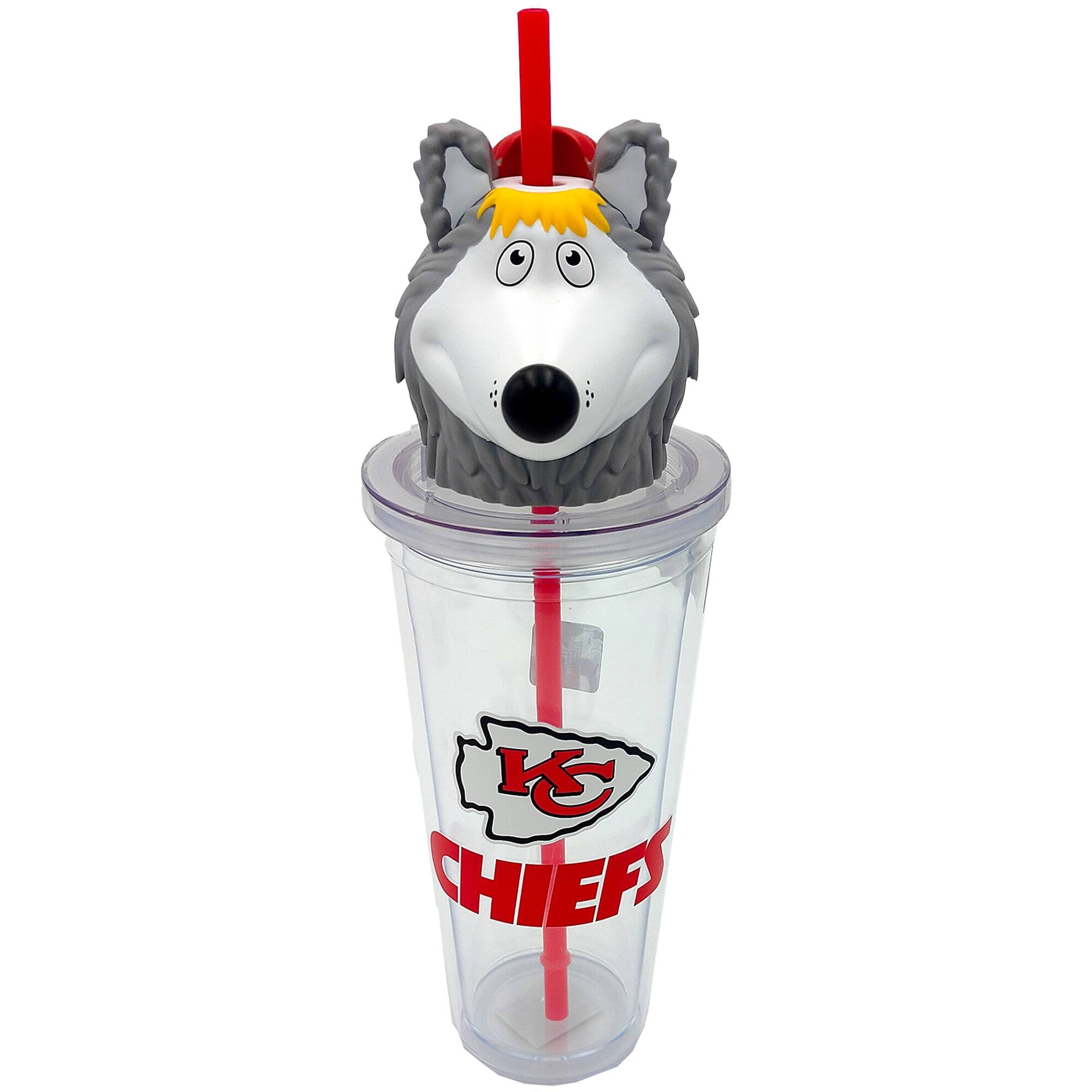 Front. Pegasus - Kansas City Chiefs Mascot Lid 24oz. Sipper Cup - Multicolor.
