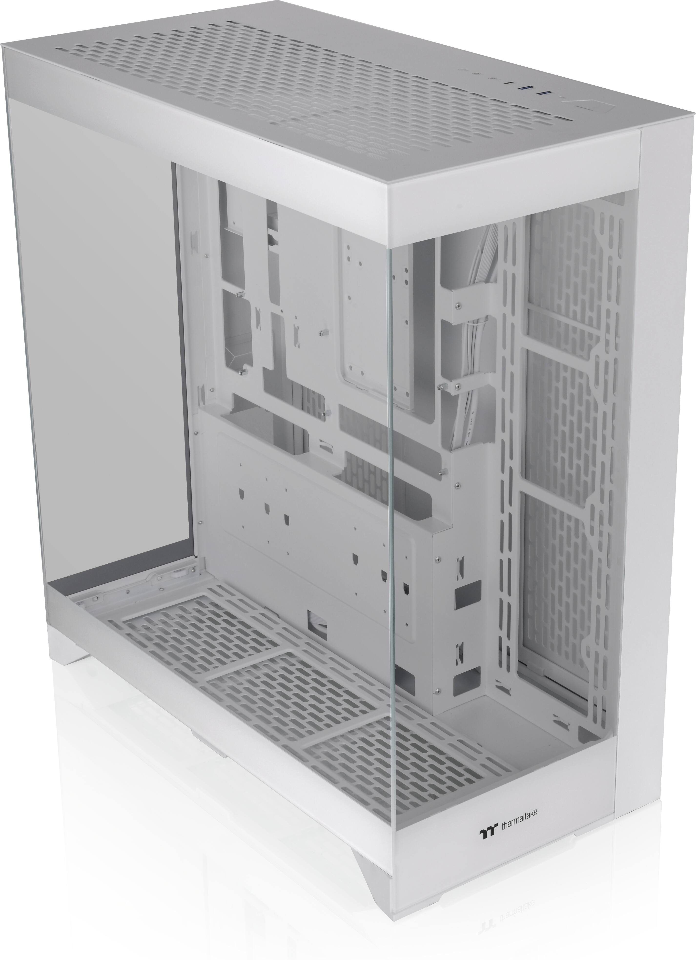 Alt View 11. Thermaltake - CTE E550 TG Mid Tower ATX PC Case - Snow.