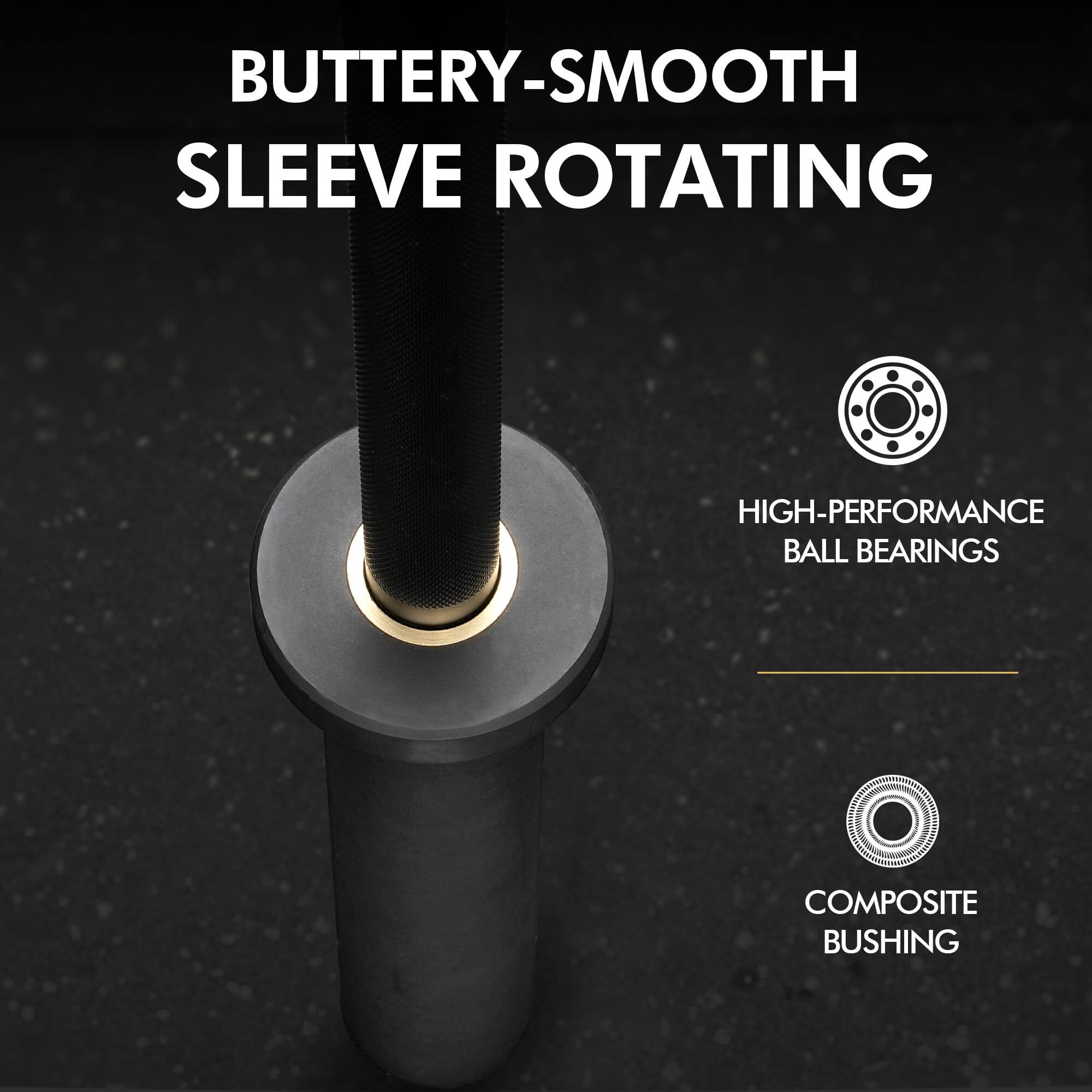 BUTTERY-SMOOTH SLEEVE ROTATING

HIGH-PERFORMANCE BALL BEARINGS

COMPOSITE BUSHING
