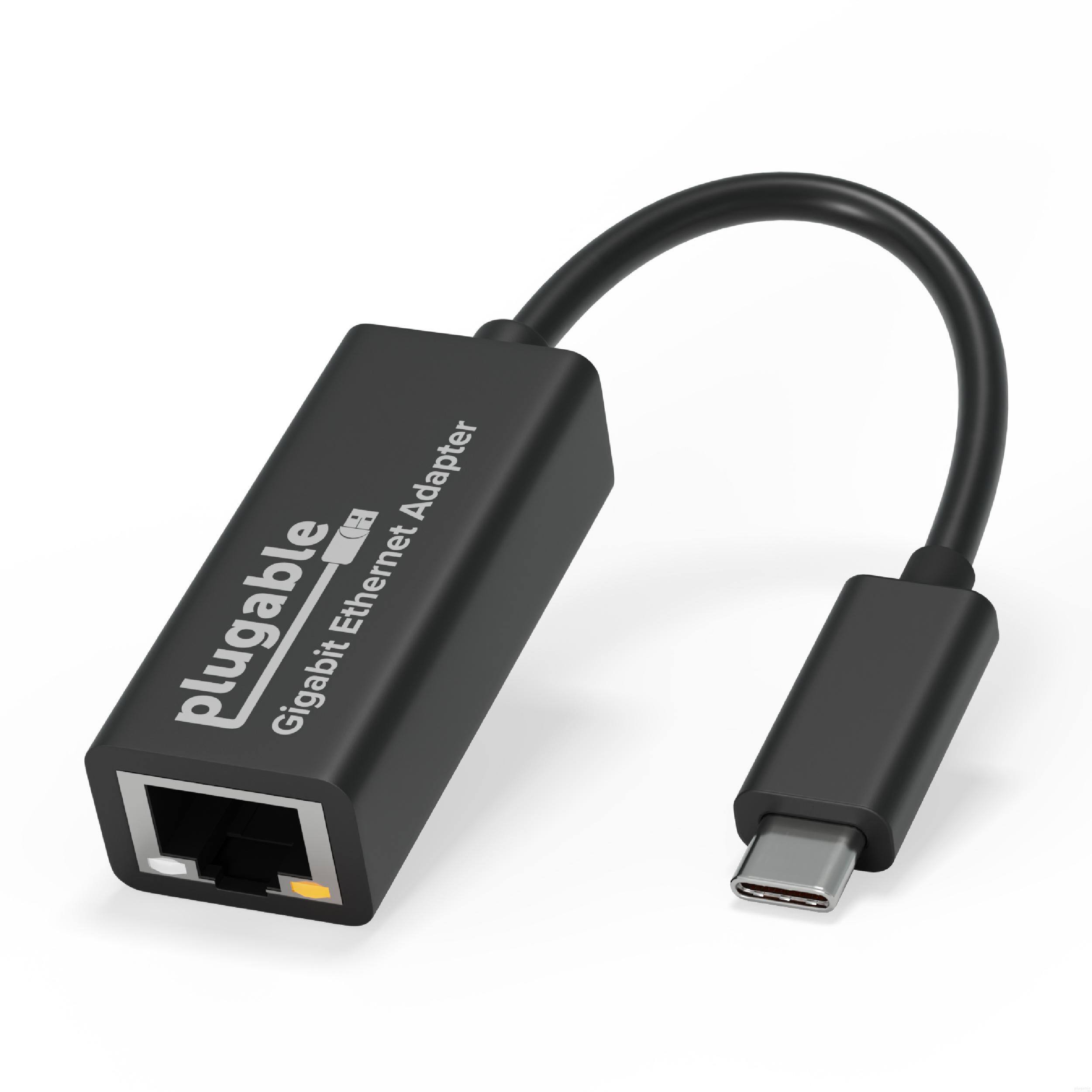 Plugable - USB-C to Gigabit Ethernet Adapter - Black