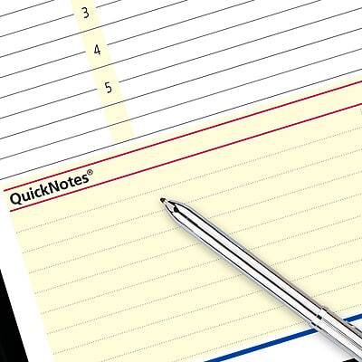 Alt View 5. AT-A-GLANCE - 2026 QuickNotes 5" x 8" Daily & Monthly Appointment Book, Faux Leather Cover - Black.