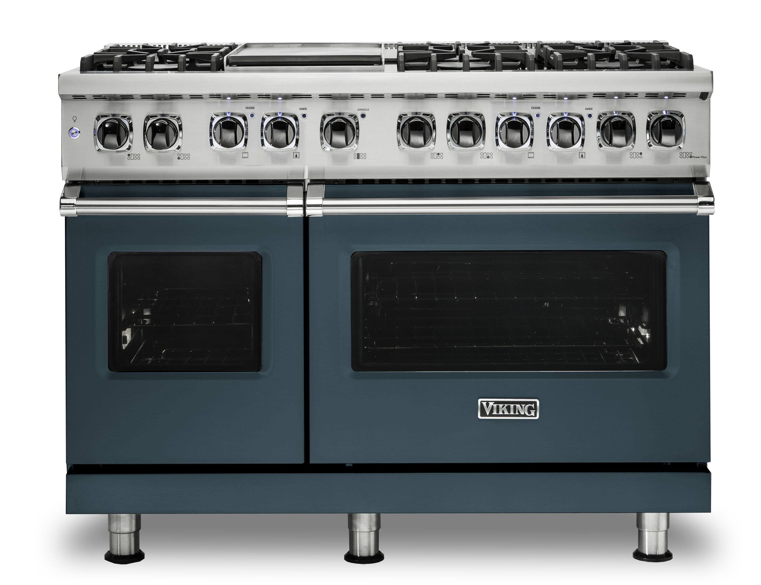 Viking - 5-Series Dual Fuel Self-Clean 48"W Sealed Burner Range - Squall