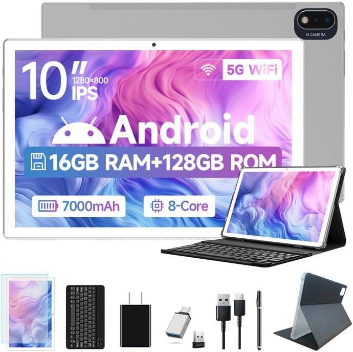 LA CAMERA " 5G WiFi 10" 1280x800 IPS Android 16GB RAM+128GB ROM 7000mAh 8-Core