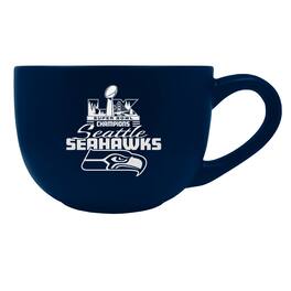 Great American Products - Seattle Seahawks Super Bowl LX Champions 23oz. Double Ceramic Mug - Blue
