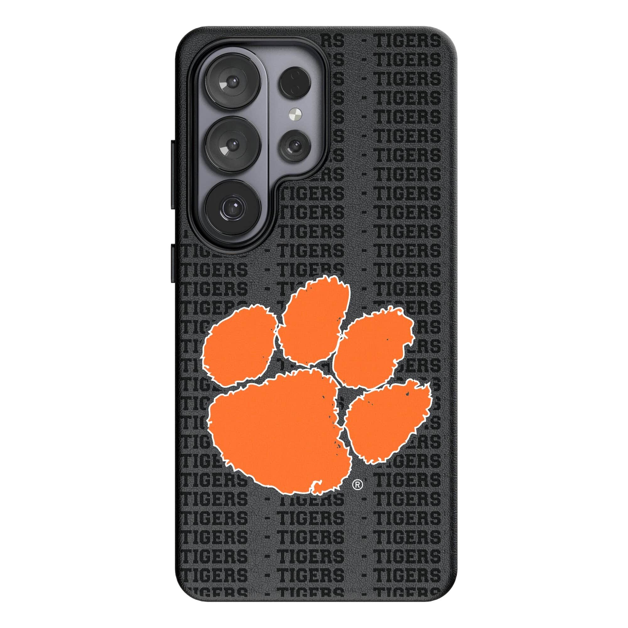 Keyscaper - NCAA - Clemson Tigers Text Backdrop Galaxy Magnetic Bump Case - S25 Plus - Black price history on PriceWatchPro