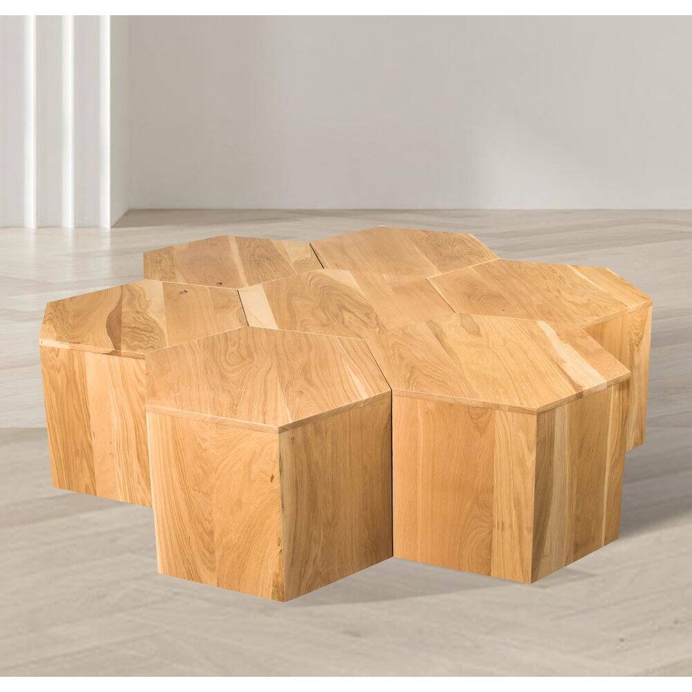 Alt View 1. Meridian Furniture - Eternal Natural Coffee Table - Brown.