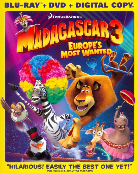  Madagascar 3: Europe's Most Wanted [Blu-ray/DVD] [2012]