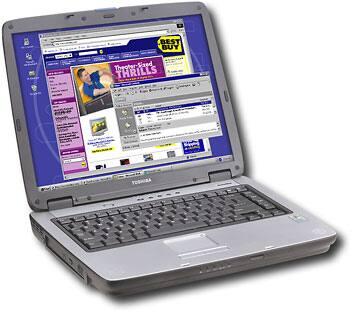 Angle Standard. Toshiba - Satellite 2.8GHz Notebook.