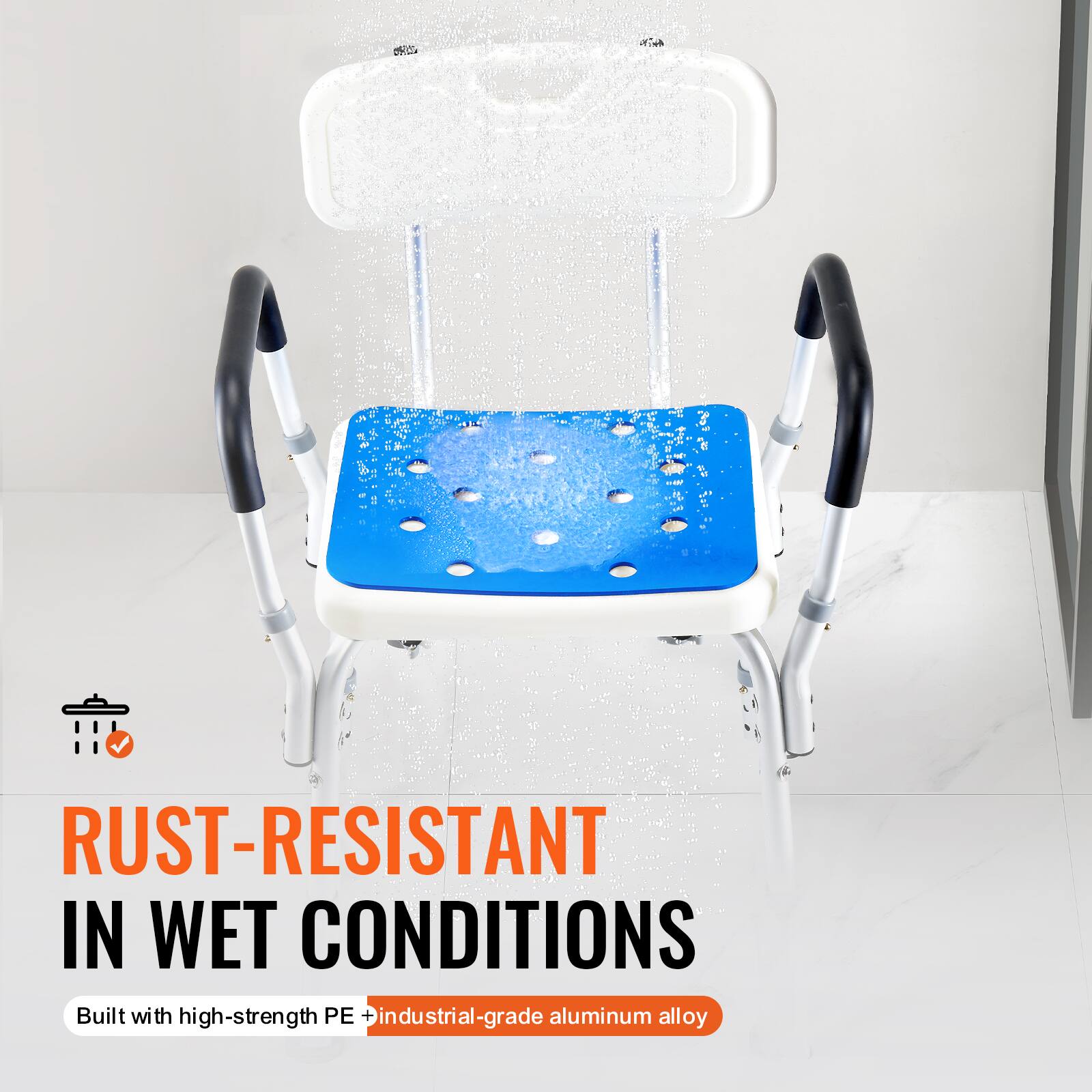 RUST-RESISTANT IN WET CONDITIONS
Built with high-strength PE + industrial-grade aluminum alloy