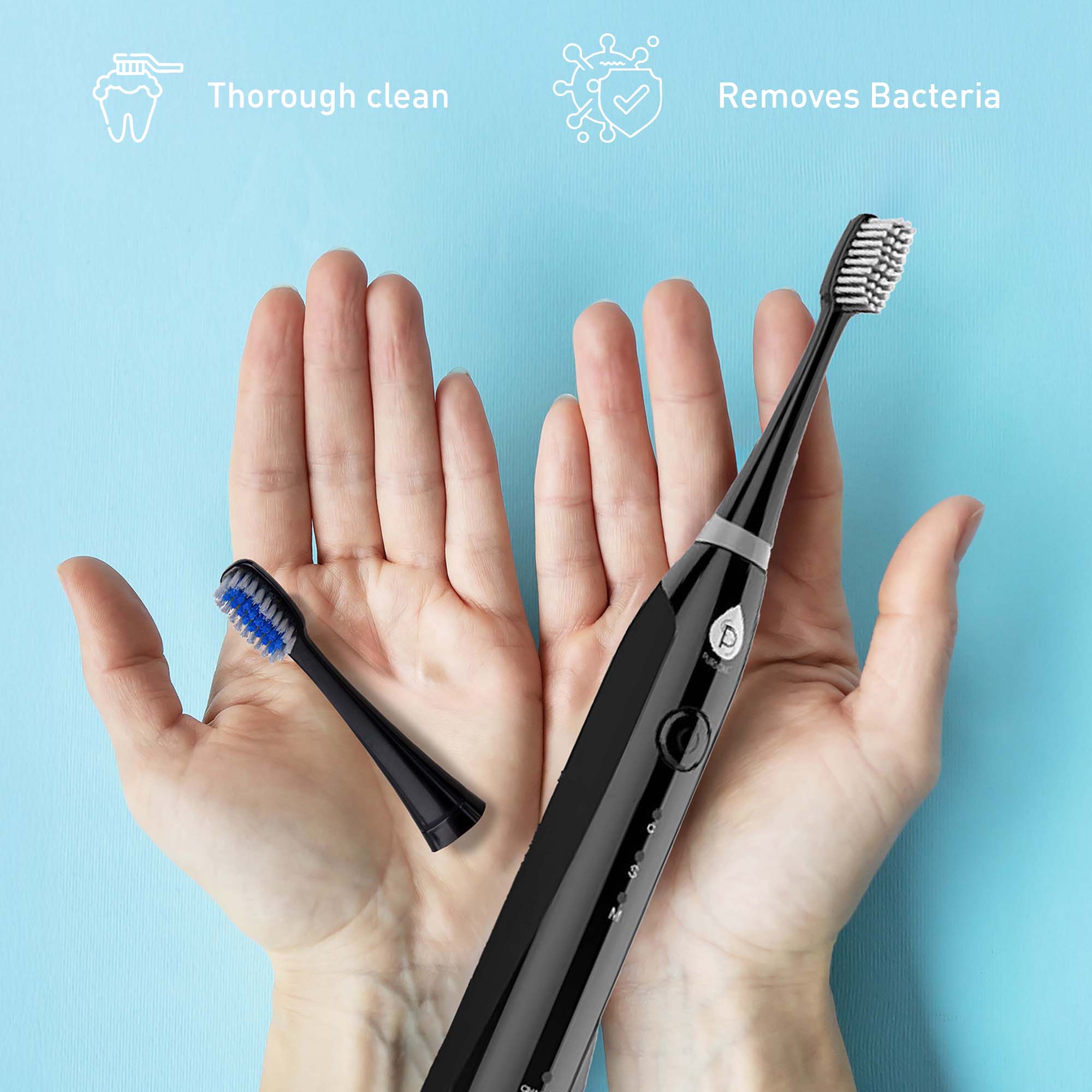 Thorough clean  
Removes Bacteria