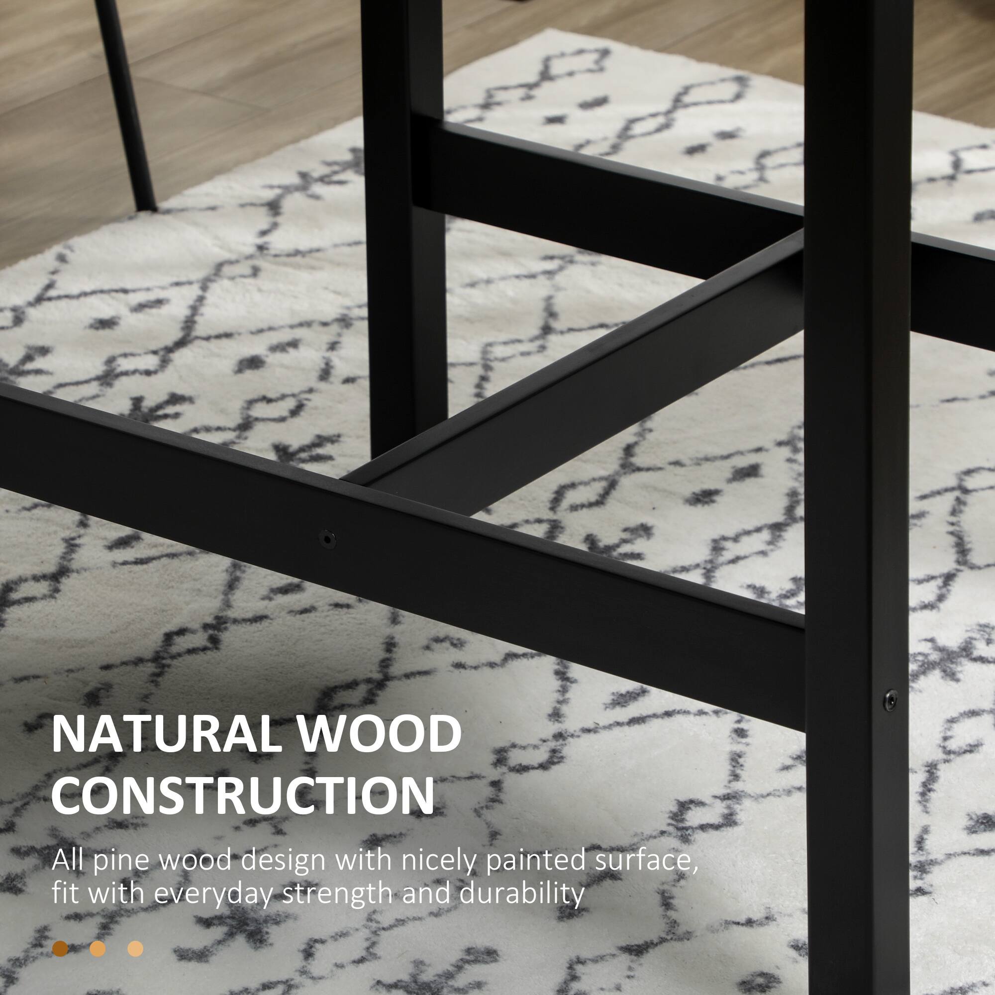 NATURAL WOOD CONSTRUCTION

All pine wood design with nicely painted surface, fit with everyday strength and durability