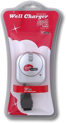 Front Standard. Cellstar - Retractable Travel Charger for Virgin Slider Cell Phones - Red/Silver.