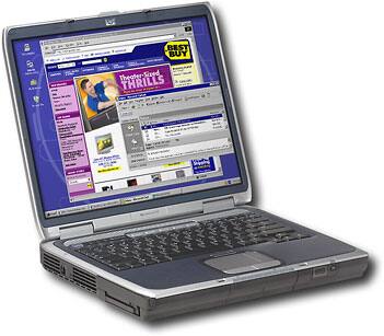 Angle Standard. Hewlett-Packard - Pavilion 2800+ Notebook.