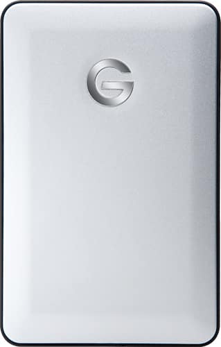 G-Technology - mobile 1TB External USB 3.0 Portable Hard Drive - Silver-Front_Standard