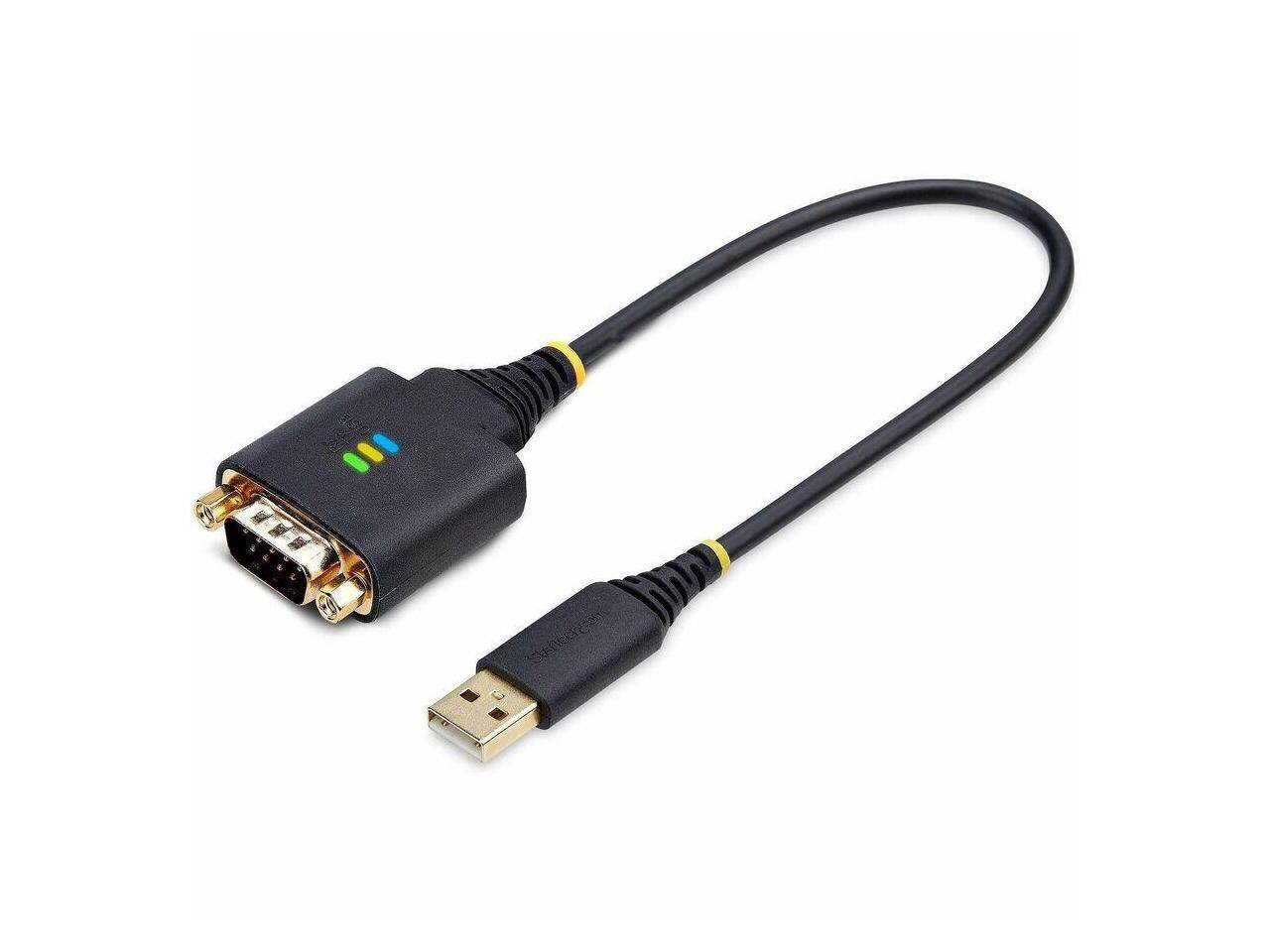 Alt View 1. StarTech.com - StarTech 1ft USB to Serial Adapter, COM Retention, FTDI IC, ESD Protection.