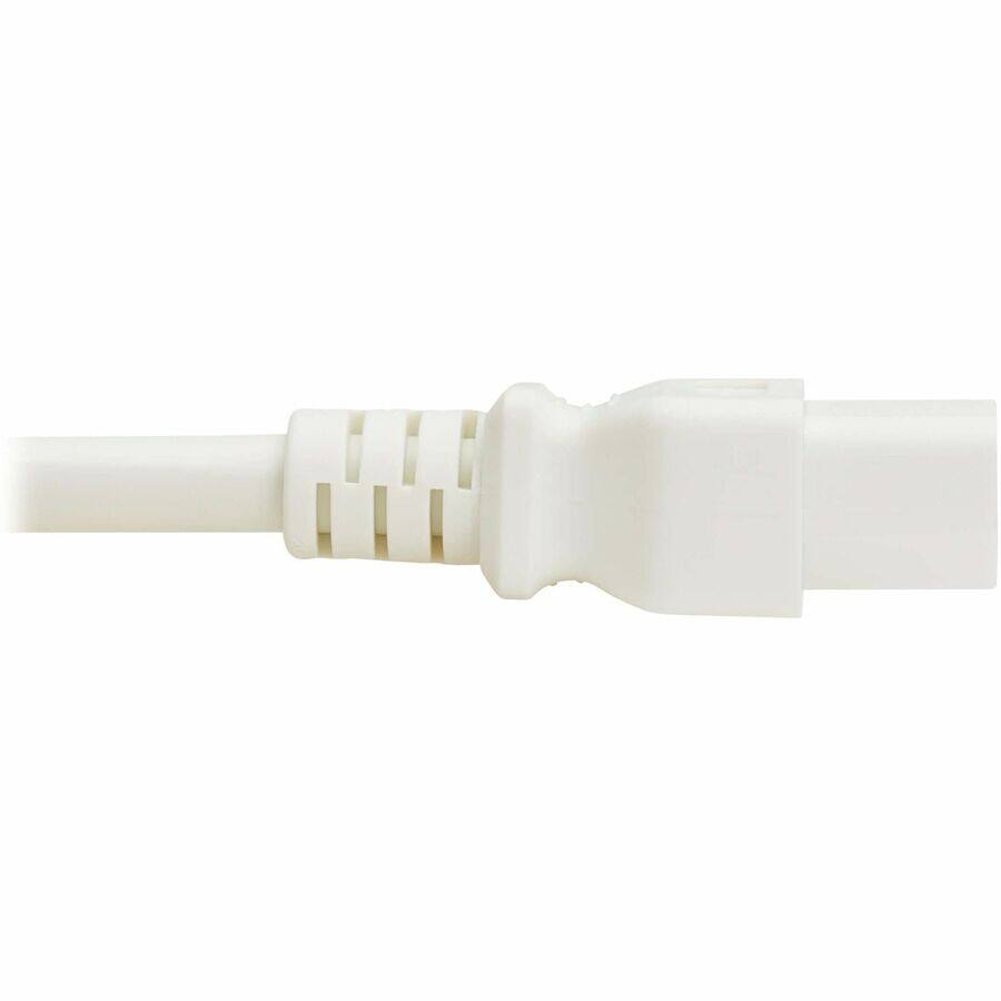 Alt View 2. Tripp Lite - Eaton Tripp Lite Series Power Cord, C20 to C21 - Heavy-Duty, 20A, 250V, 12 AWG, 6 ft. (1.8 m), White - For Network - White.