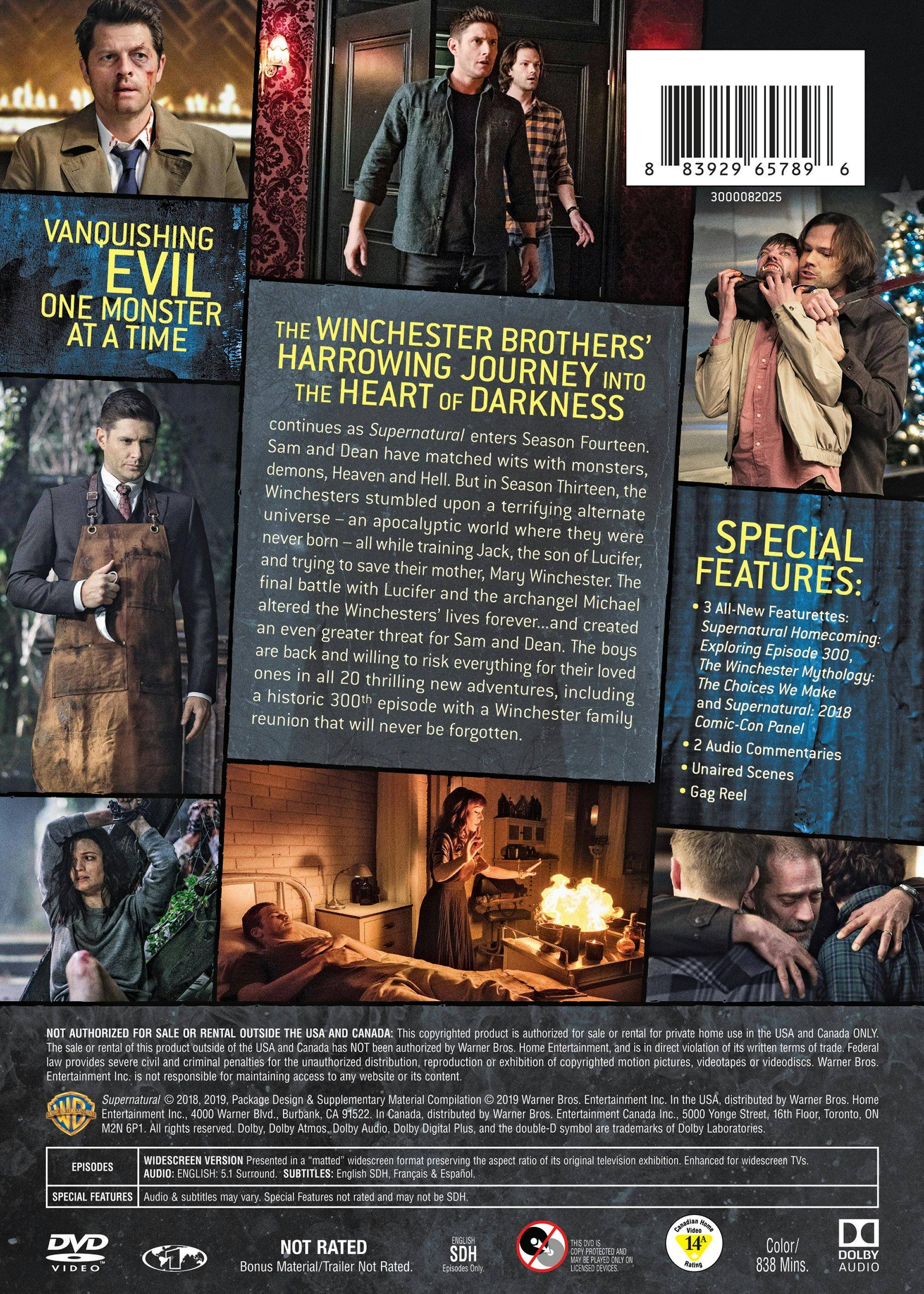 Angle. Supernatural: The Complete Fourteenth Season (Box Set) [DVD].