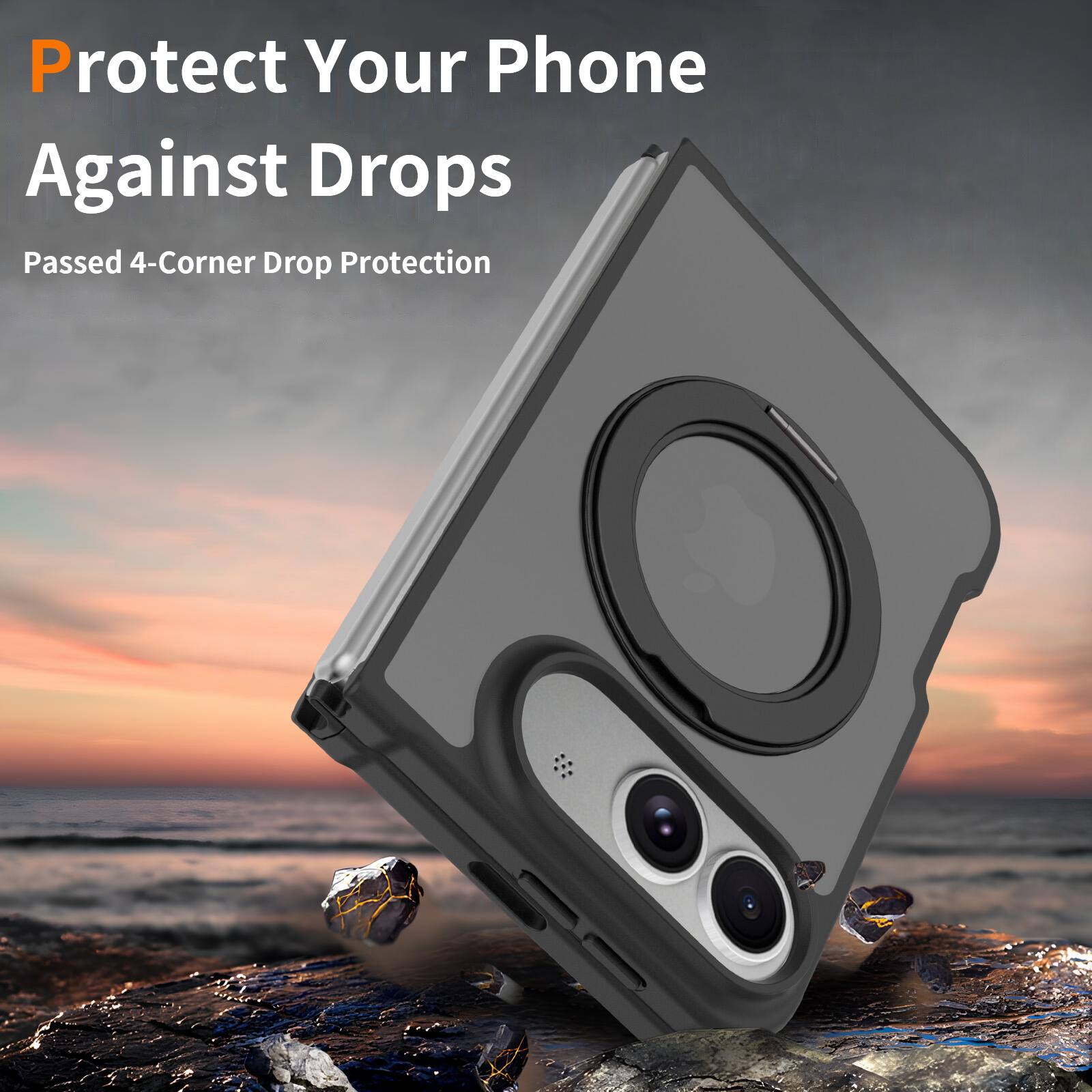 Protect Your Phone Against Drops  
Passed 4-Corner Drop Protection