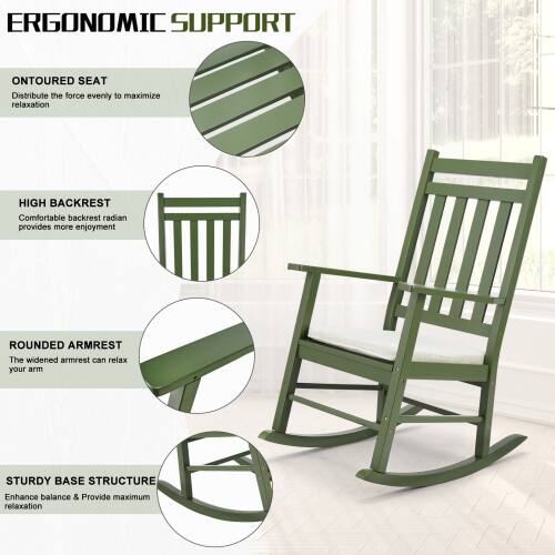 **ERGONOMIC SUPPORT**

- **ONTURED SEAT**  
  Distribute the force evenly to maximize relaxation

- **HIGH BACKREST**  
  Comfortable backrest radian provides more enjoyment

- **ROUNDED ARMREST**  
  The widened armrest can relax your arm

- **STURDY BASE STRUCTURE**  
  Enhance balance & Provide maximum relaxation