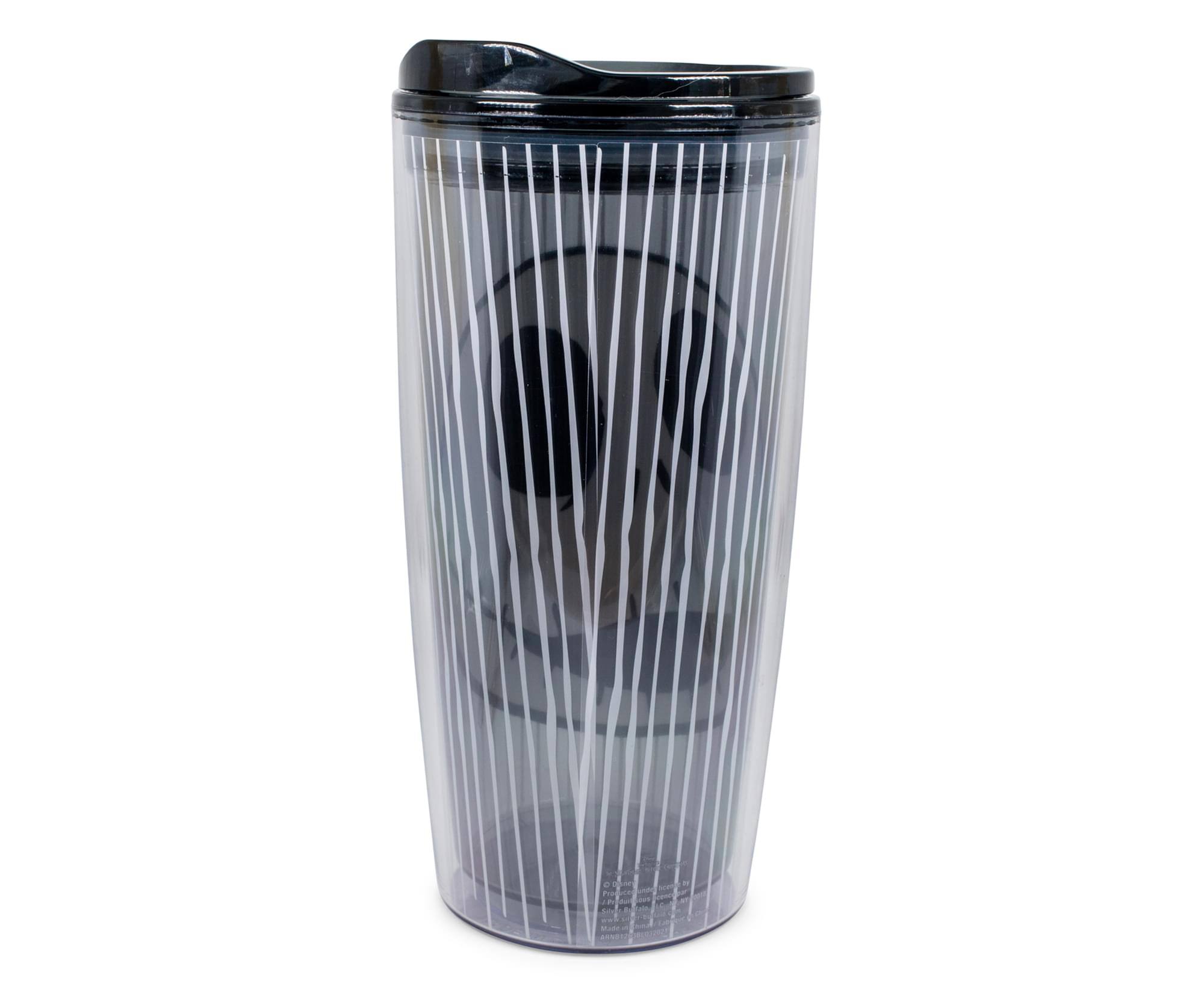 Alt View 1. Disney - Disney Nightmare Before Christmas Jack Skull Plastic Travel Tumbler | 20 Ounces - Black.