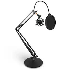 Pyle - Dual Suspension Springs and Metal Extension Support Arms, Maximum Mic Arm Extension Distance: 3.1’ ft
