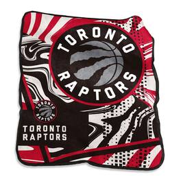 Logo Brands - Toronto Raptors 50" x 60" Swirl Raschel Throw Blanket - Multicolor