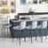 Alt View 4. Costway - Set of 2 Velvet Bar Stools Bar Height Kitchen Dining Chairs with Metal Legs - Grey.