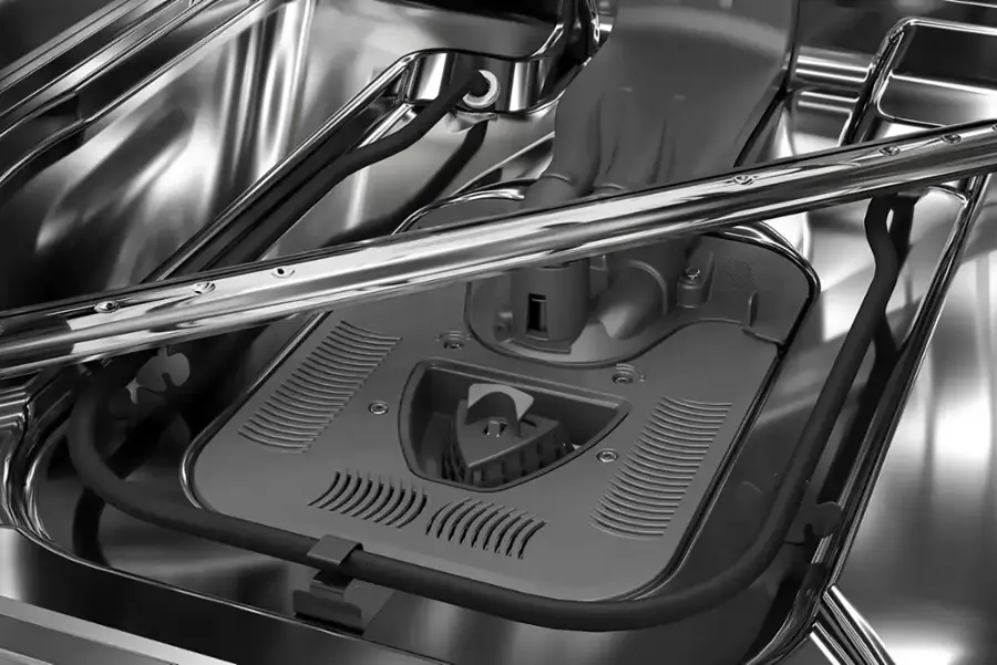 Alt View 28. KitchenAid - 24" Top Control Built-In Stainless Steel Tub Dishwasher with 3rd Rack, 360 Max Jets, 44 dBA - Stainless steel.