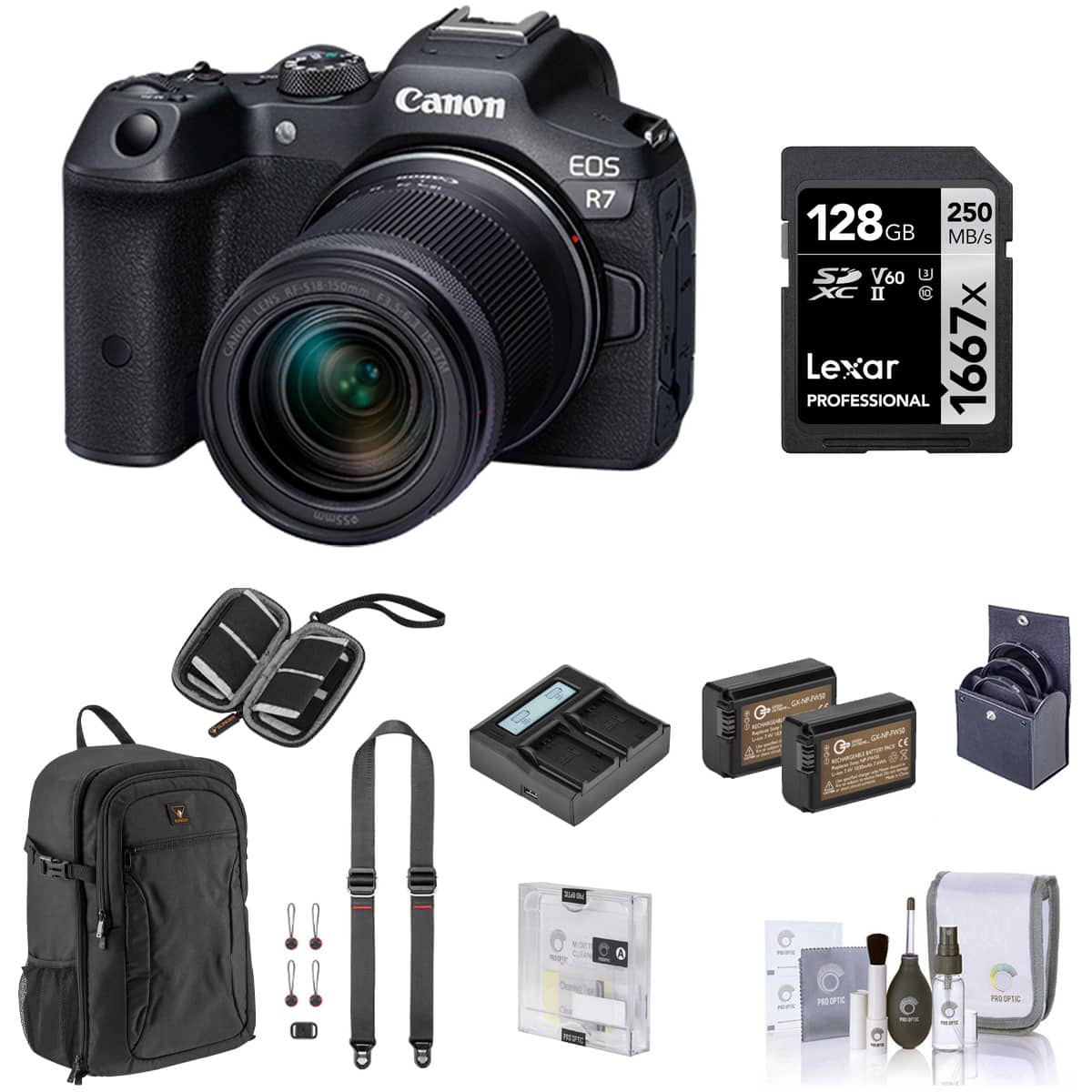 Bundle - CANON EOS R7 CAM W/18-150MM LNS CMP KIT