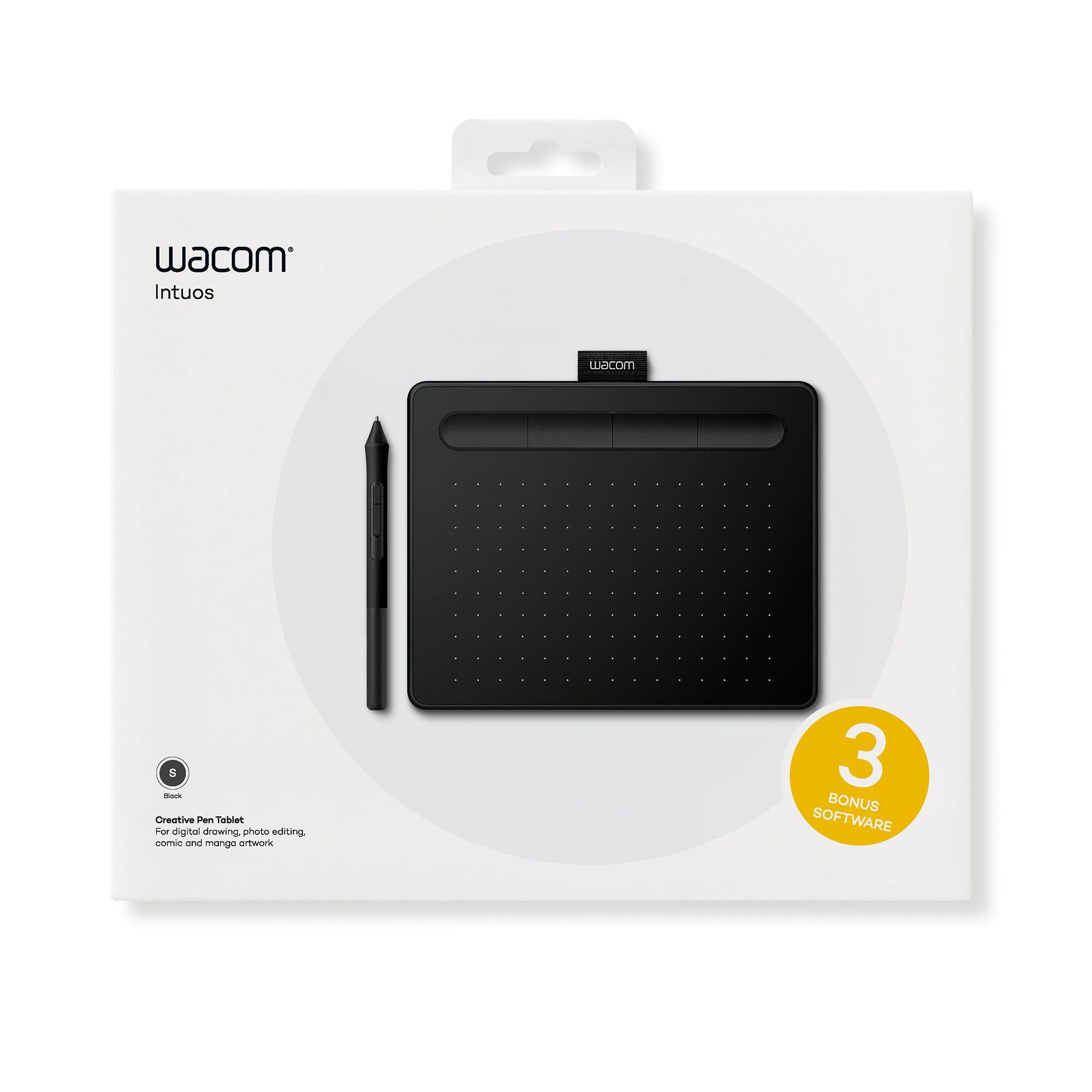 Wacom Intuos Wacom S -ak Creative Pen Tablet For Digital Drawing, Photo Editing, Comic And Manga Work. 3 Bonus Software.
