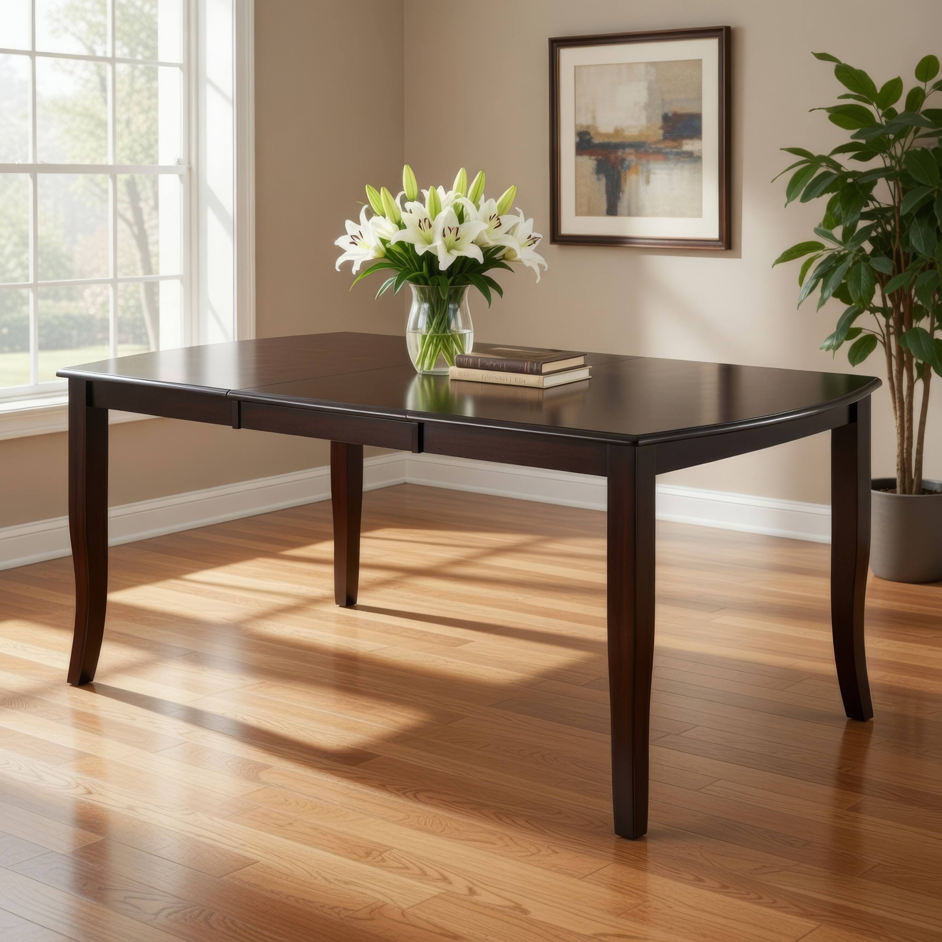 Manhattan Lane Woodside Contemporary Dining Table Dark Cherry - Best Buy