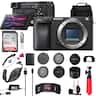 Bundle - Sony - Alpha a6400 Mirrorless Camera Body 24.2MP APS-C Sensor, Real-Time Eye AF, UHD 4K Video, Travel