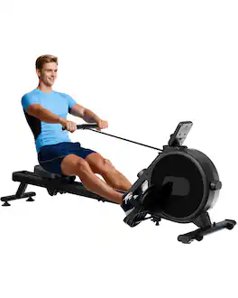 Superun - 2026 Upgraded Rowing Machines for Home, Magnetic Rowing Machine with 32 Levels - Black