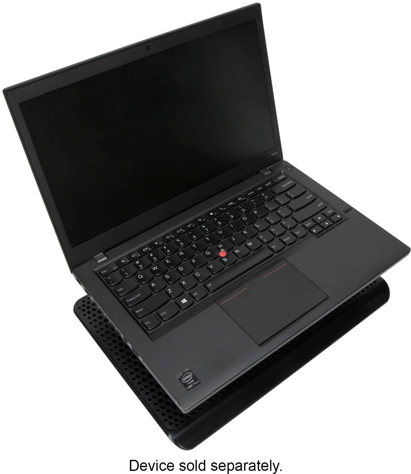 The text on the image reads: "Device sold separately."