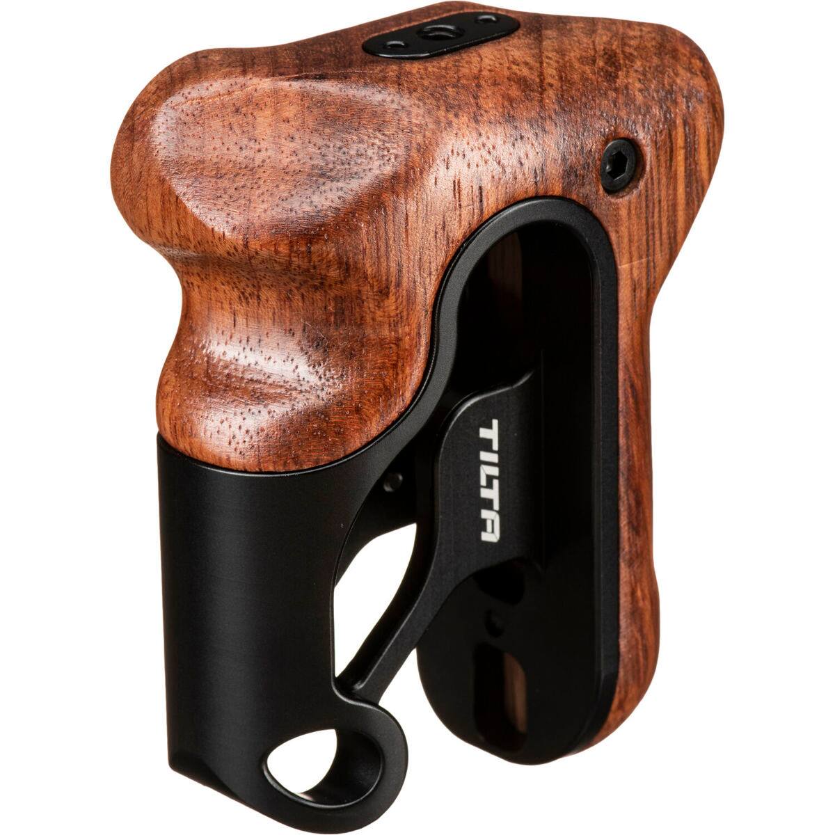 Alt View 2. Tilta - Tilta Tilta Left Side Wooden Handle - Black Type 4.
