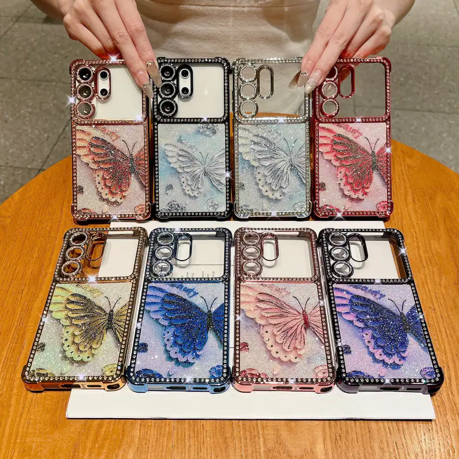 Galaxy Rhinestones Dteck Luxury Bling Glitter Butterfly Rhinestone Case for Samsung Galaxy ...