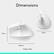 Dimensions: 71mm x 70mm x 108mm
Weight: 125g