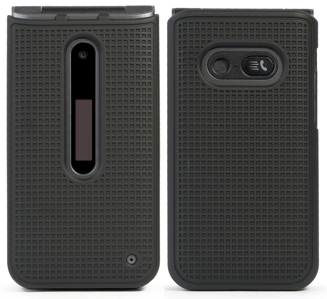 Alt View 4. Nakedcellphone - Case and Belt Clip Holster Combo for LG Classic Flip Phone - Black.