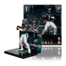 McFarlane Toys - Philadelphia Eagles NFL 7 Inch Posed Figure | Jalen Hurts (Super Bowl Edition) - Blue