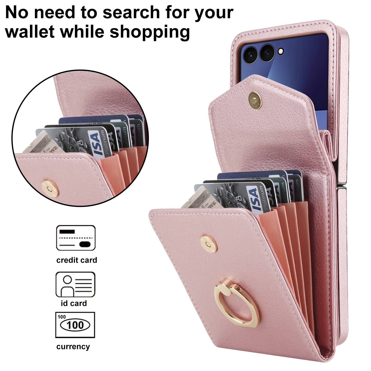 No need to search for your wallet while shopping

VE B ISA Platinum num um E RVE  
B ISA latinum unum Tnum credit card id card 100 100 currency