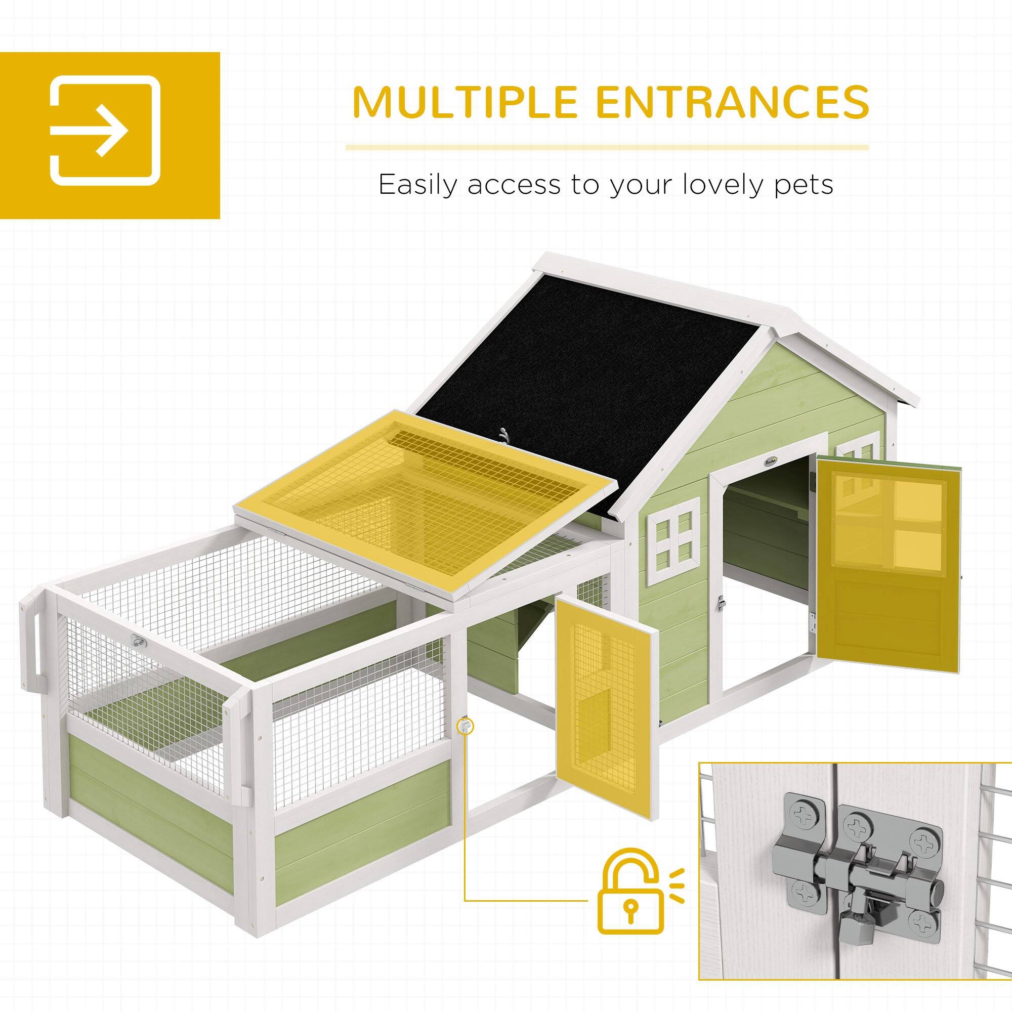 MULTIPLE ENTRANCES  
Easily access to your lovely pets