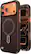 Alt View 4. Speck - Presidio Lux Grip ClickLock Case for Apple iPhone 17 Pro Max - Brown Matte/Orange.