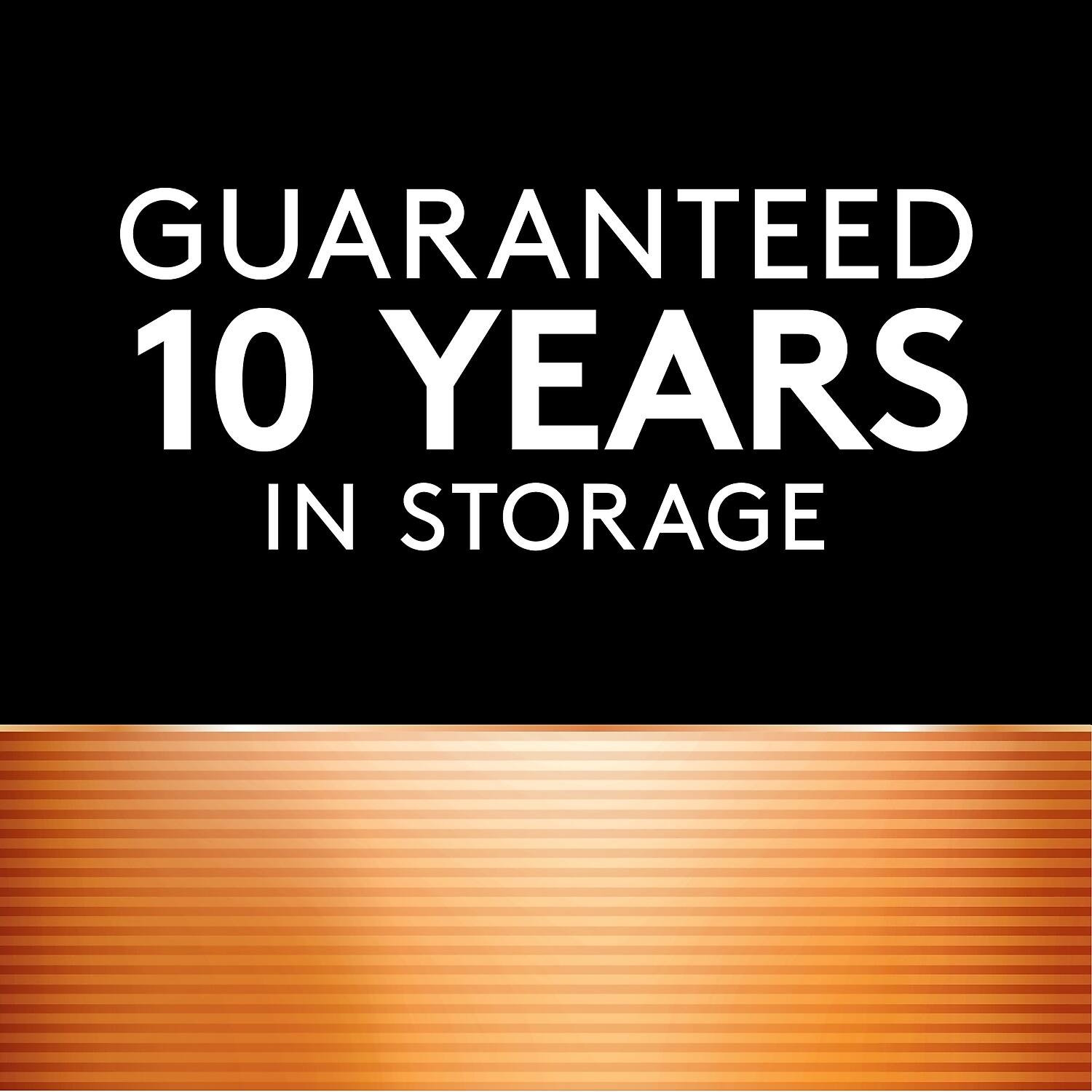 GUARANTEED  
10 YEARS  
IN STORAGE