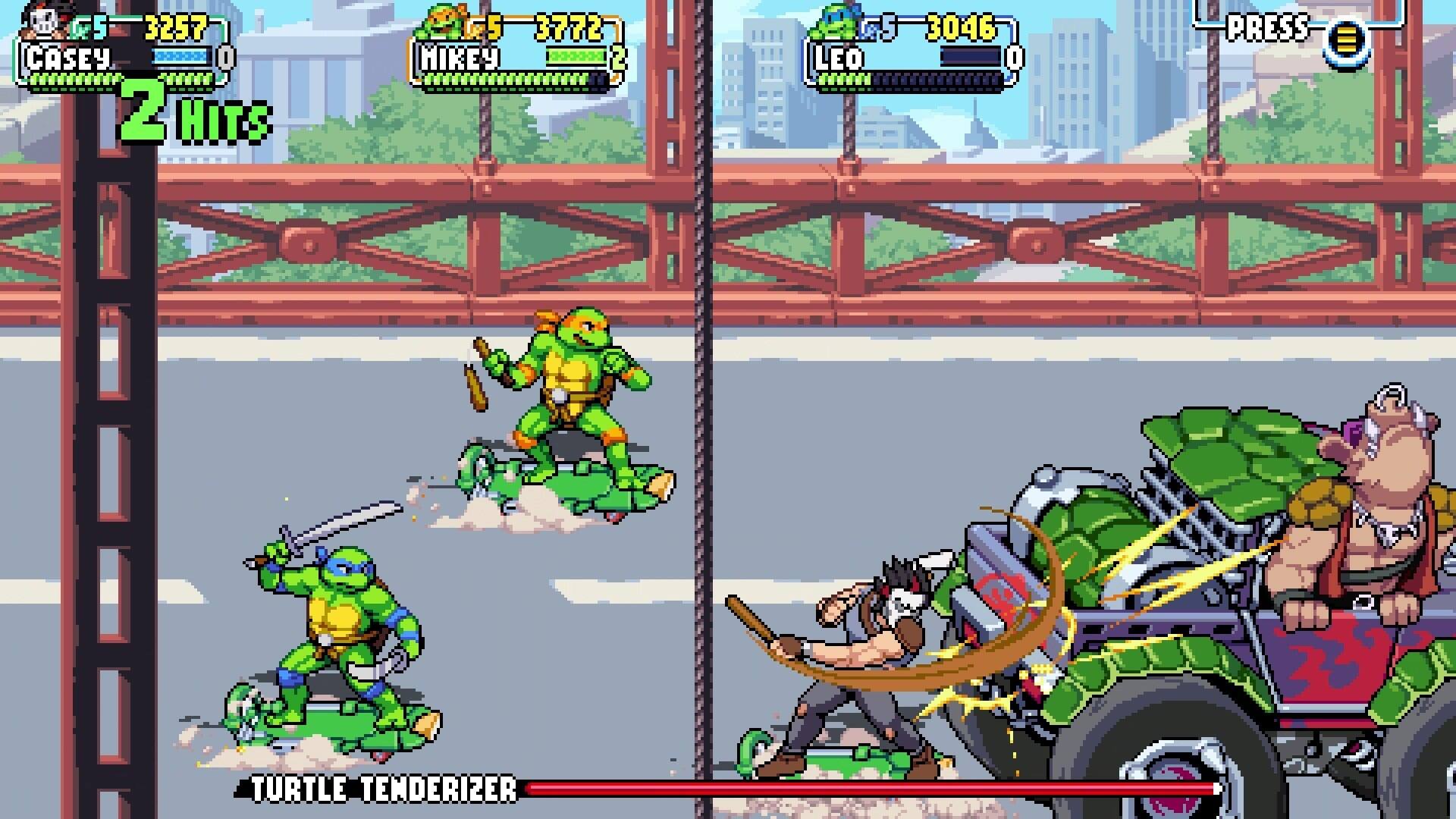 3257 CASEY 0 2 HITS 3772 MIKEY 2 3046 LEO 0 PRESS TURTLE TENDERIZER